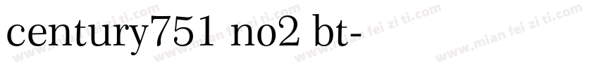 century751 no2 bt字体转换